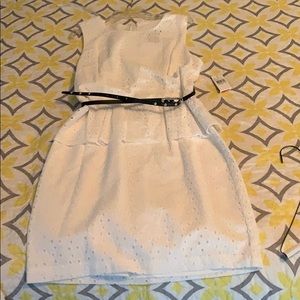White eyelet dress